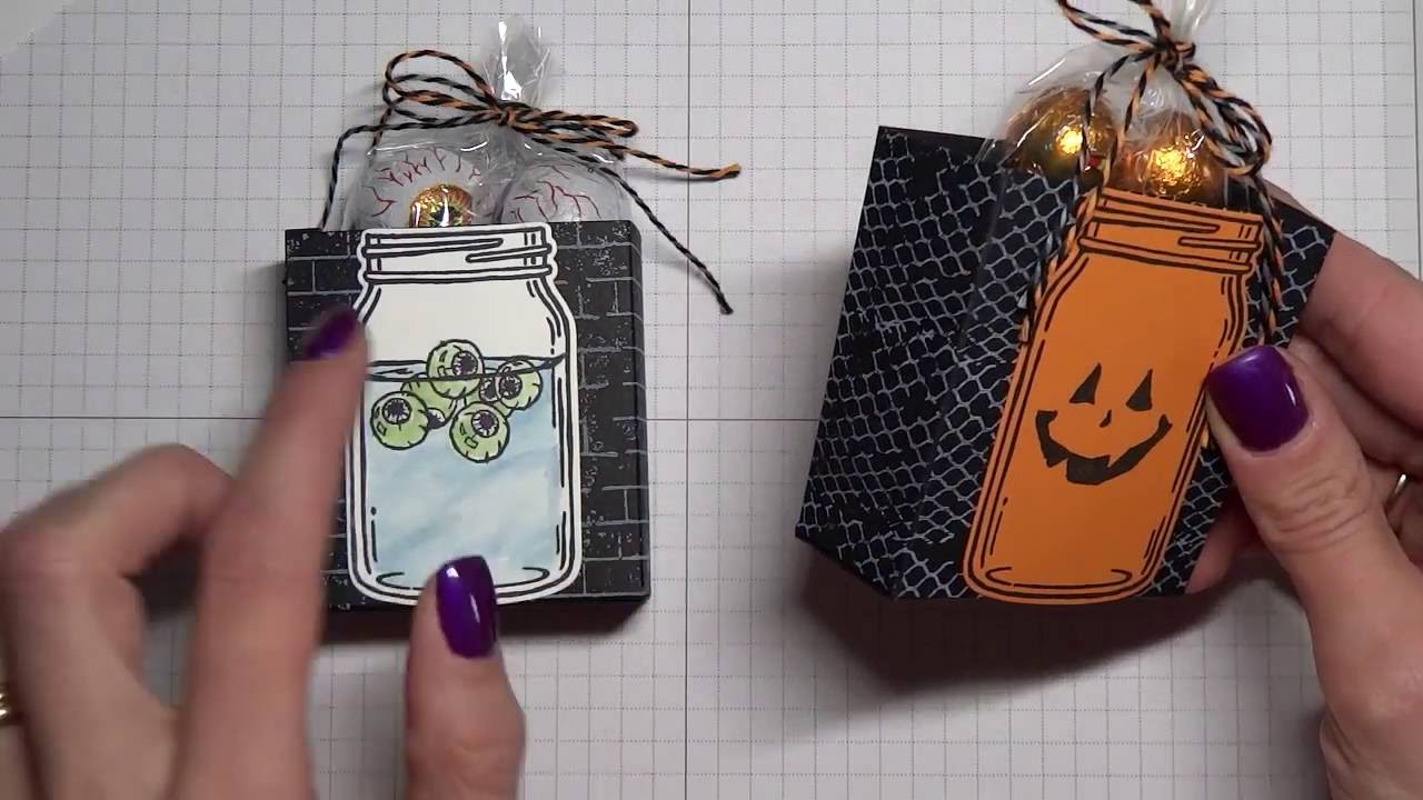 Halloween Treat Boxes ft. Jar of Haunts stamp set - Stampin' Up!