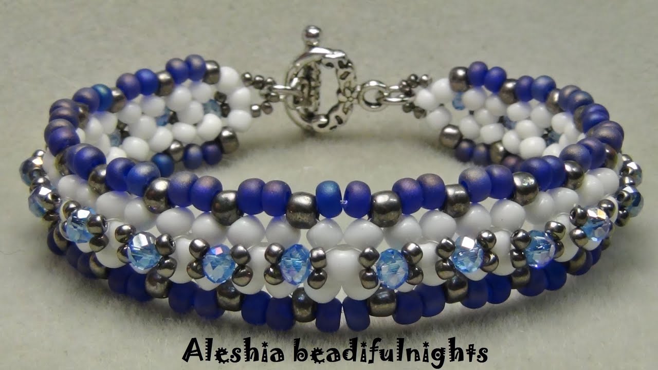 Lattice Beaded Bracelet Tutorial