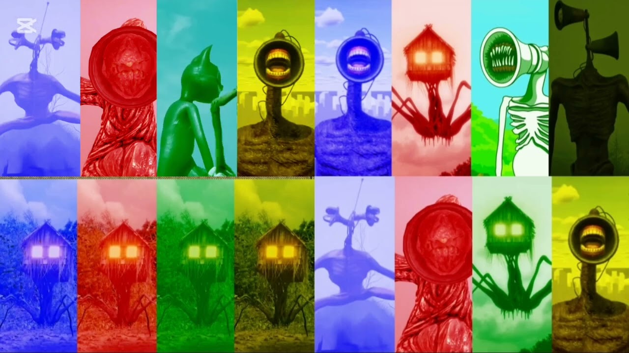 SIREN HEAD: Mega battle and     #sirenhead   #megabattle   #horrorvideo   #foundfootage