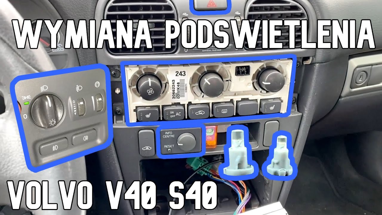 I stała się jasność 😁💪 #20 V40 VLOG MOTOPATRYK wymiana podświetlenia Volvo V40 S40