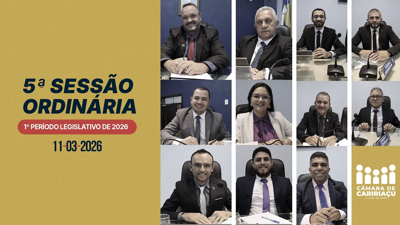 5ª  Sessão Ordinária do primeiro período legislativo de 2026
