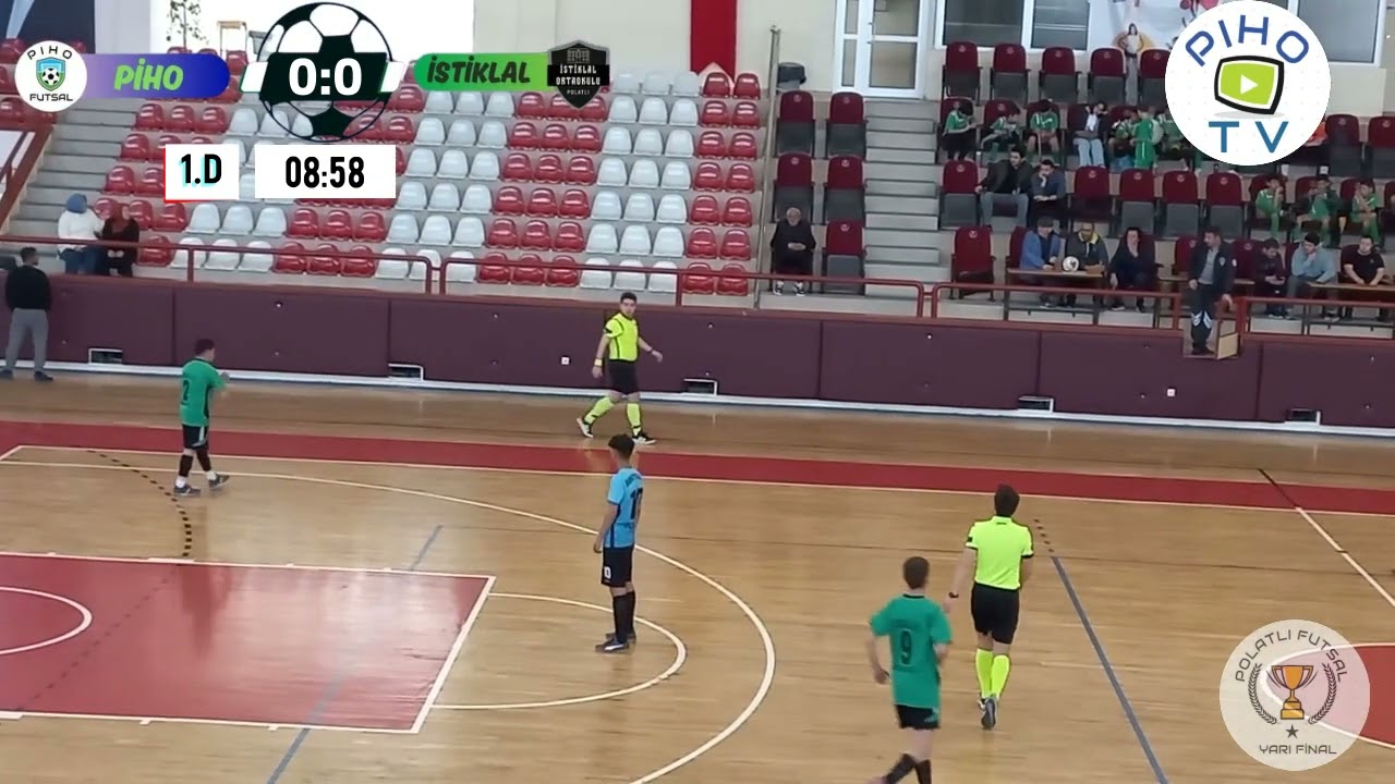 PİHO - İSTİKLAL. Polatlı Okullar Arası Futsal Turnuvası yarı finali uzun video