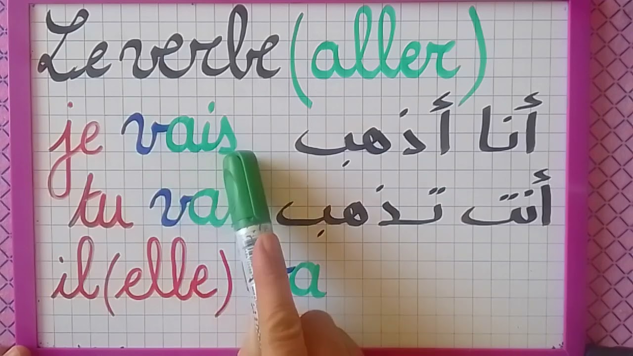 تصريف فعل يذهب في الحاضر /le verbe aller au présent