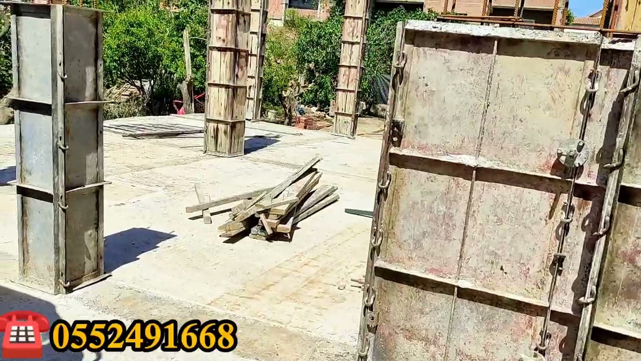 عملية تجهيز الاعمدة.... خدمة قانون بسم الله تبارك الرحمن.... ☎️0552491668