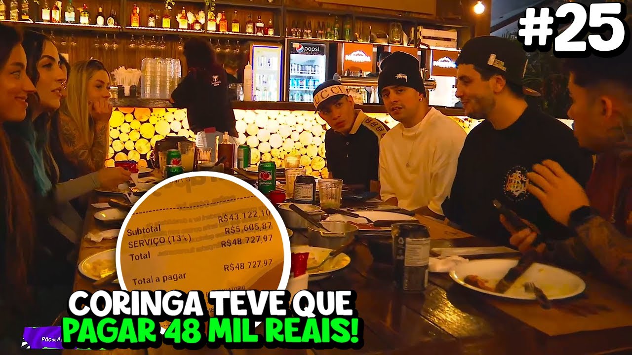 ROLE DE CASAL, CORINGA E TAINA, DON JUAN, BRABOX E GABE! PAGARAM 48 MIL REAIS NO ALMOÇO! EP 25