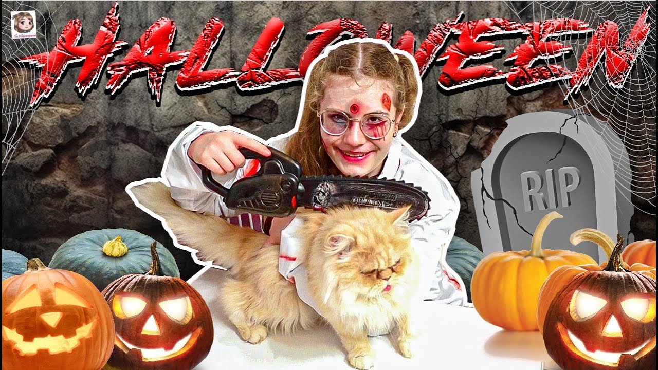 HALLOWEEN 2024 💀 Hannah als Zombie Ärztin 🧟 Muss Fluffi dran glauben?? 🪓😨😩