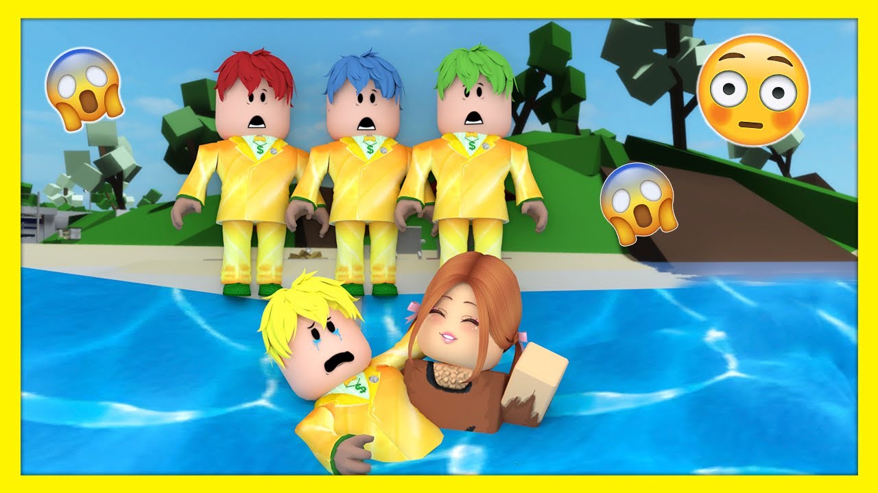 ZENGİN ÇOCUK DENİZE DÜŞTÜ😱 ROBLOX BROOKHAVEN HİKAYE KÜBRA NİSA HAN KANAL