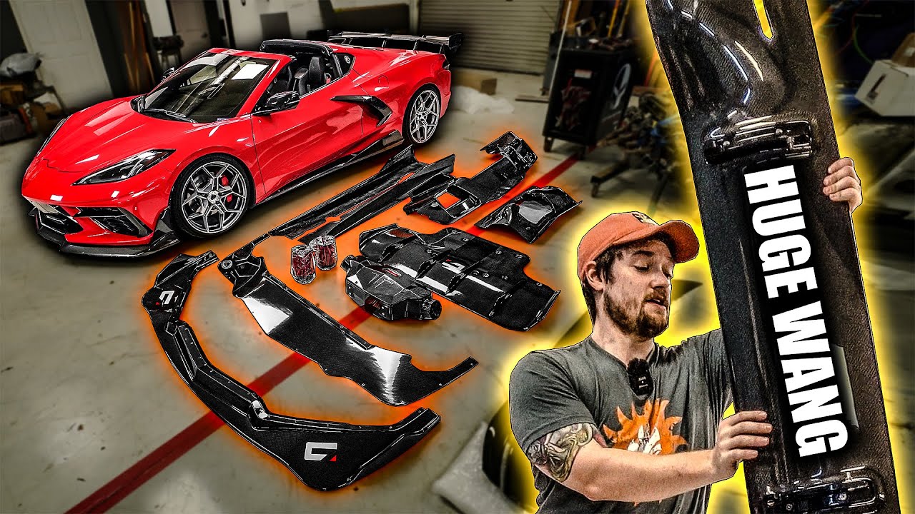 UNBOXING MY NEW MASSIVE WING & CARBON FIBER BODY KIT