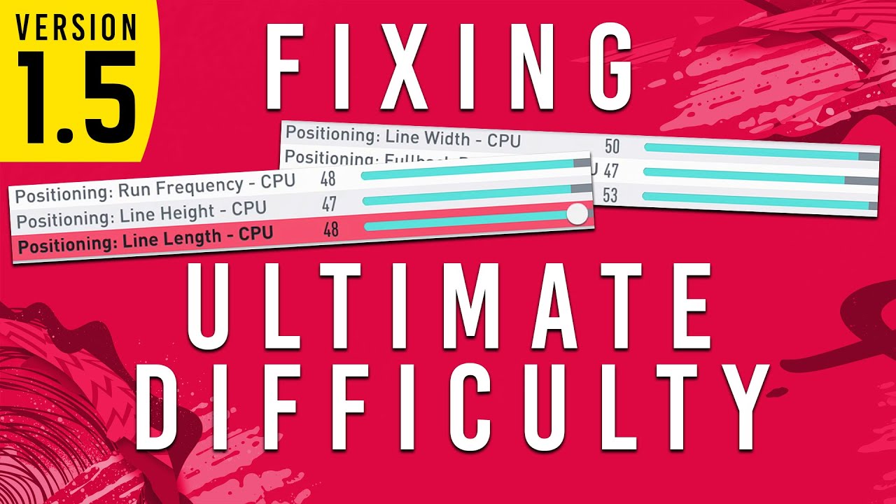 *UPDATED* FIXING ULTIMATE DIFFICULTY | SLIDERS | FIFA 20 Career Mode (latest version in description)