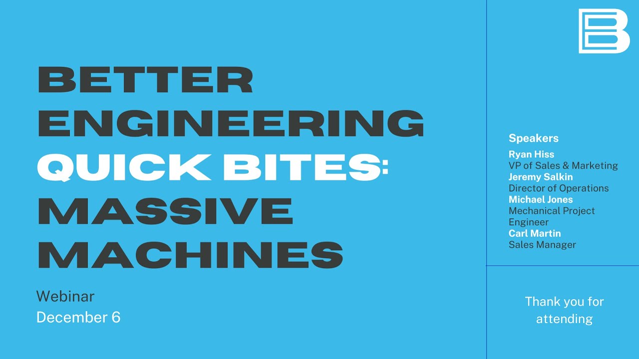 Quick Bites: Massive Machines