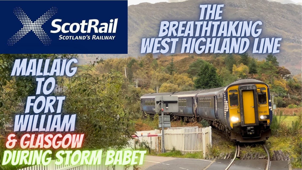 The Breathtaking West Highland line - Mallaig to Fort William.
