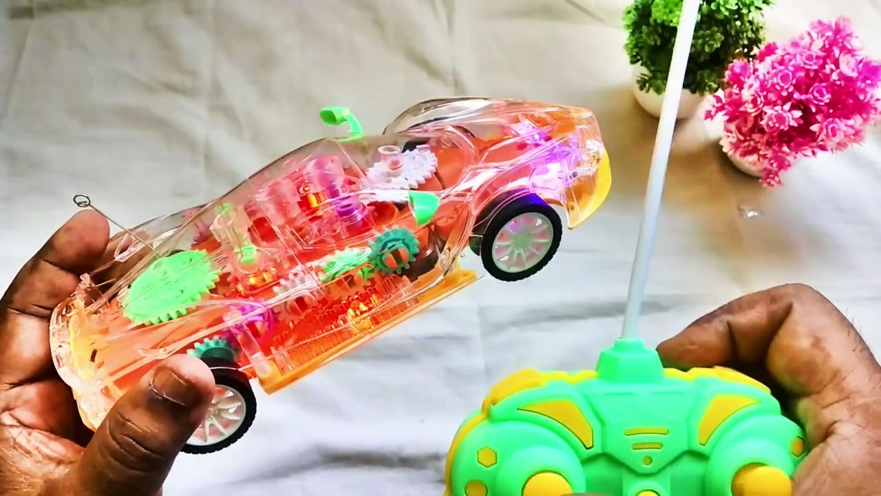 Concept Racing Transparent with Light & Music RC Car Unboxing & Outdoor Testing ☀ #rctoys