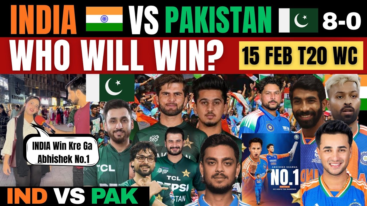 India vs Pakistan T20 World Cup 🇮🇳🇵🇰 | Abhishek Sharma No.1 🔥 |  Pakistani Reaction