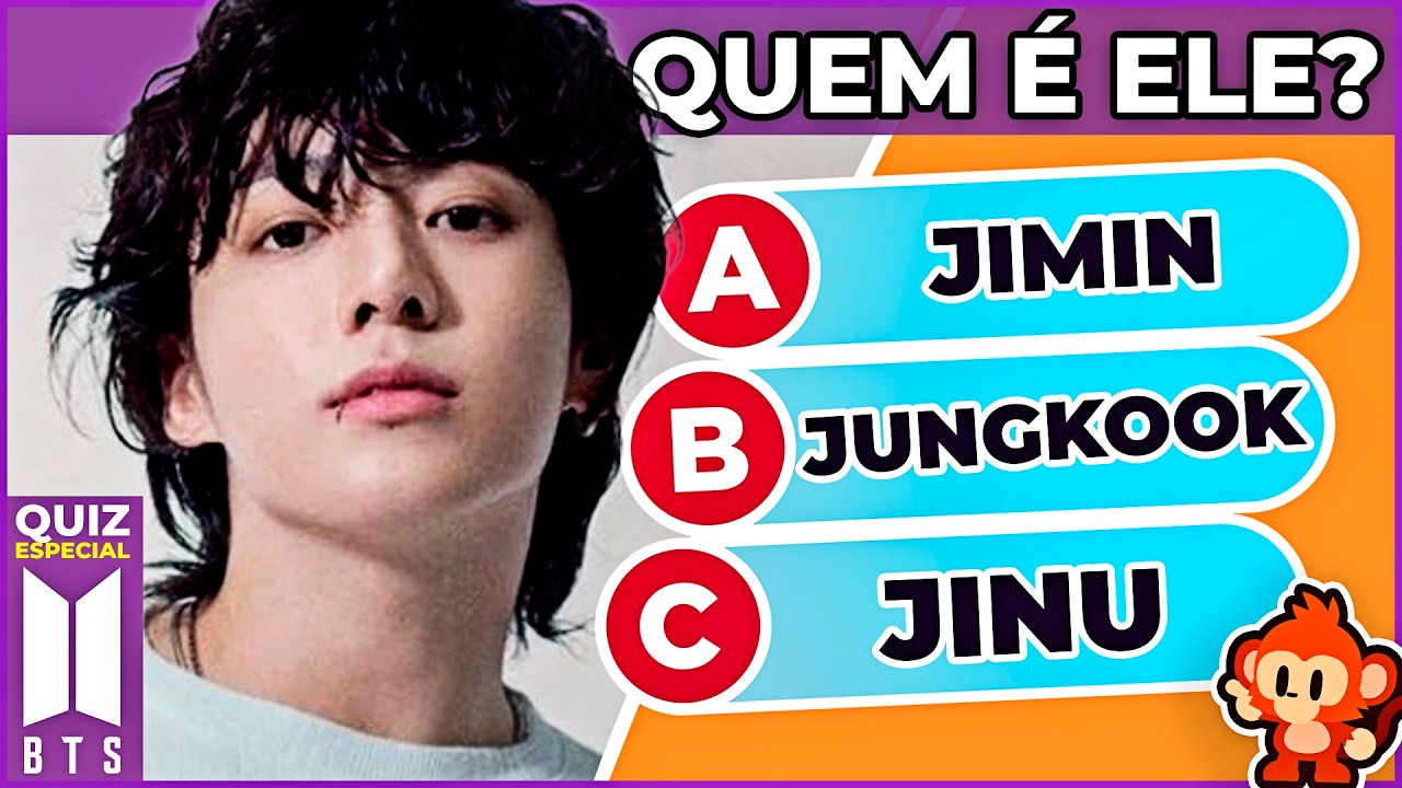 🎙️💜 SUPER QUIZ BTS | Descubra AGORA se você é um verdadeiro ARMY | #macaquiz #quiz #kpop