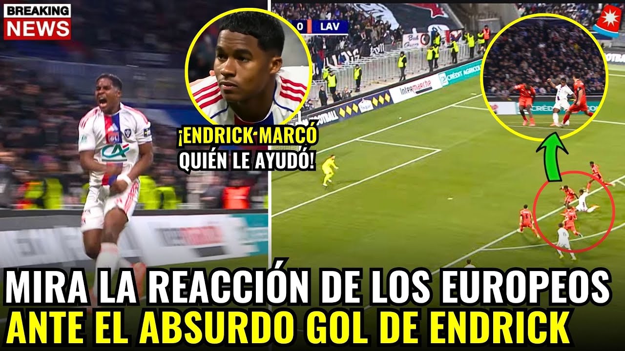 🚨¡GUAU! ¡MIRA EL INCREÍBLE GOL QUE ENDRICK MARCÓ Y QUE SORPRENDIÓ A TODA EUROPA!