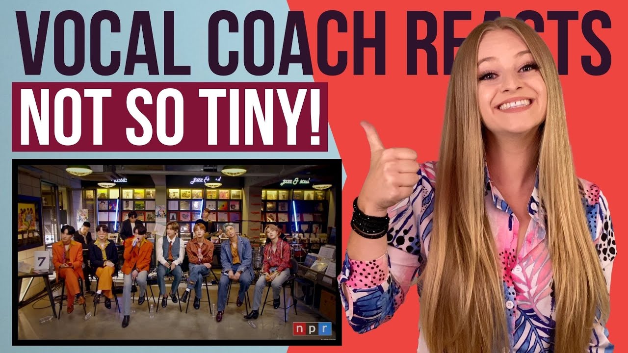 Vocal Coach Reacts to BTS Tiny Desk Concert (Home Edition)