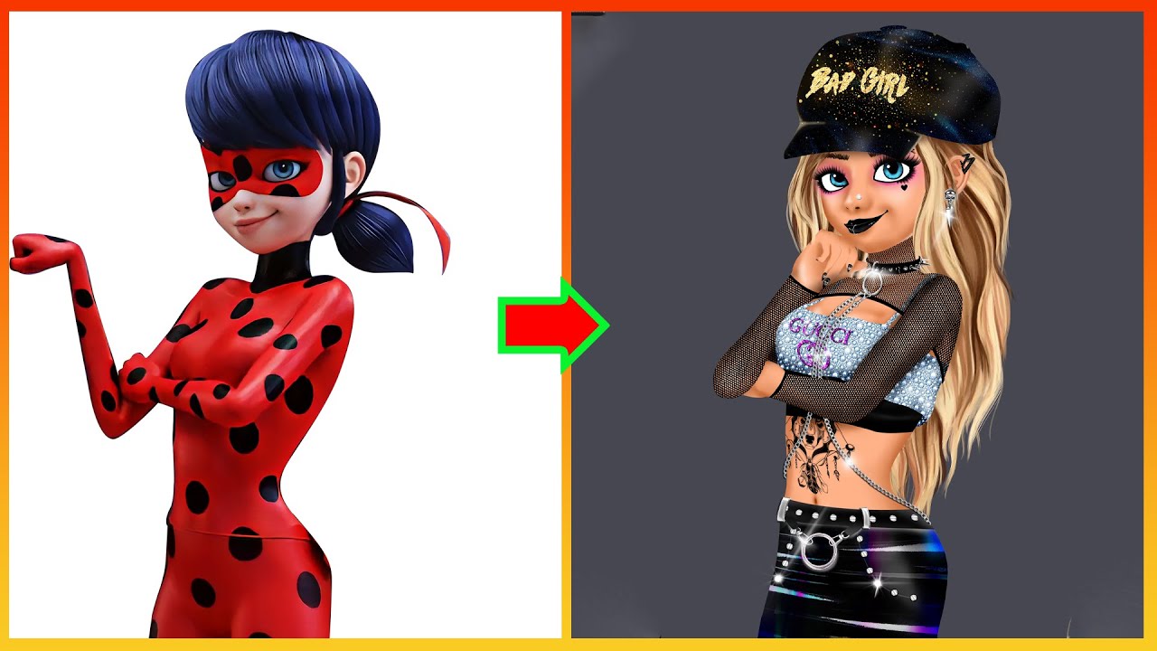 Drawing Ladybug Into Bad Girl - Miraculous Cartoon Fashion