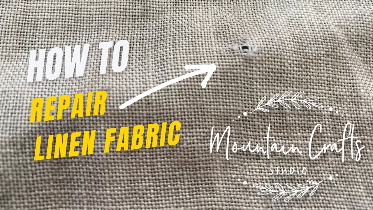 Flosstube Tutorial - How to Repair Linen Fabric