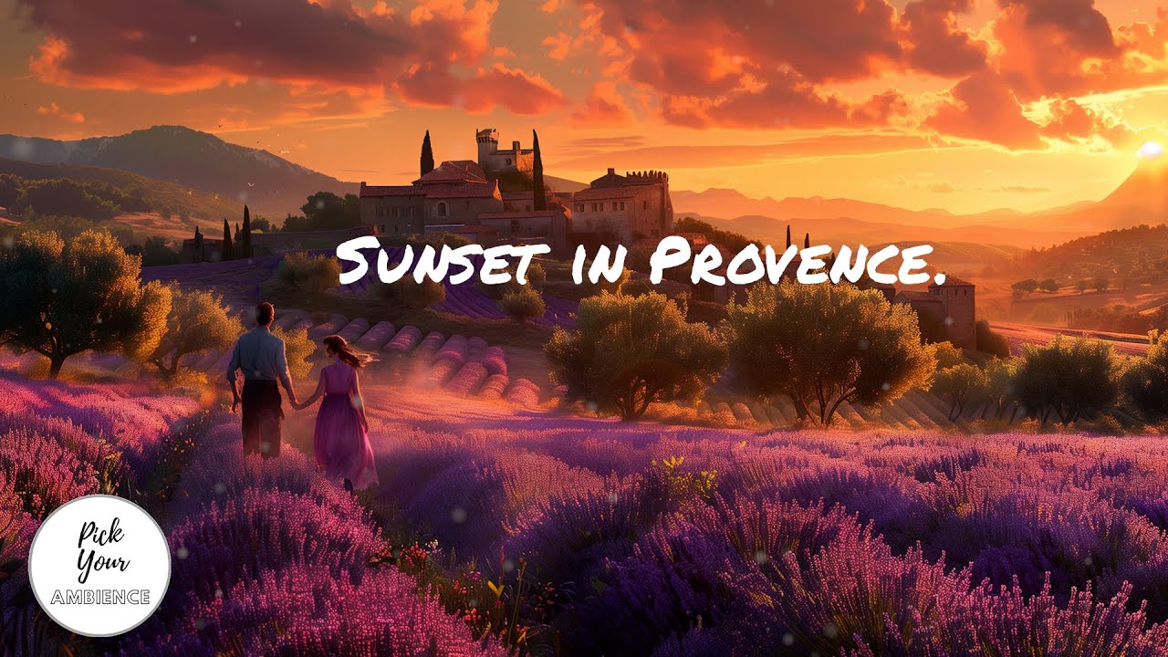 Relaxing Guitar Melodies During a Sunset in the Provence 🇫🇷✨