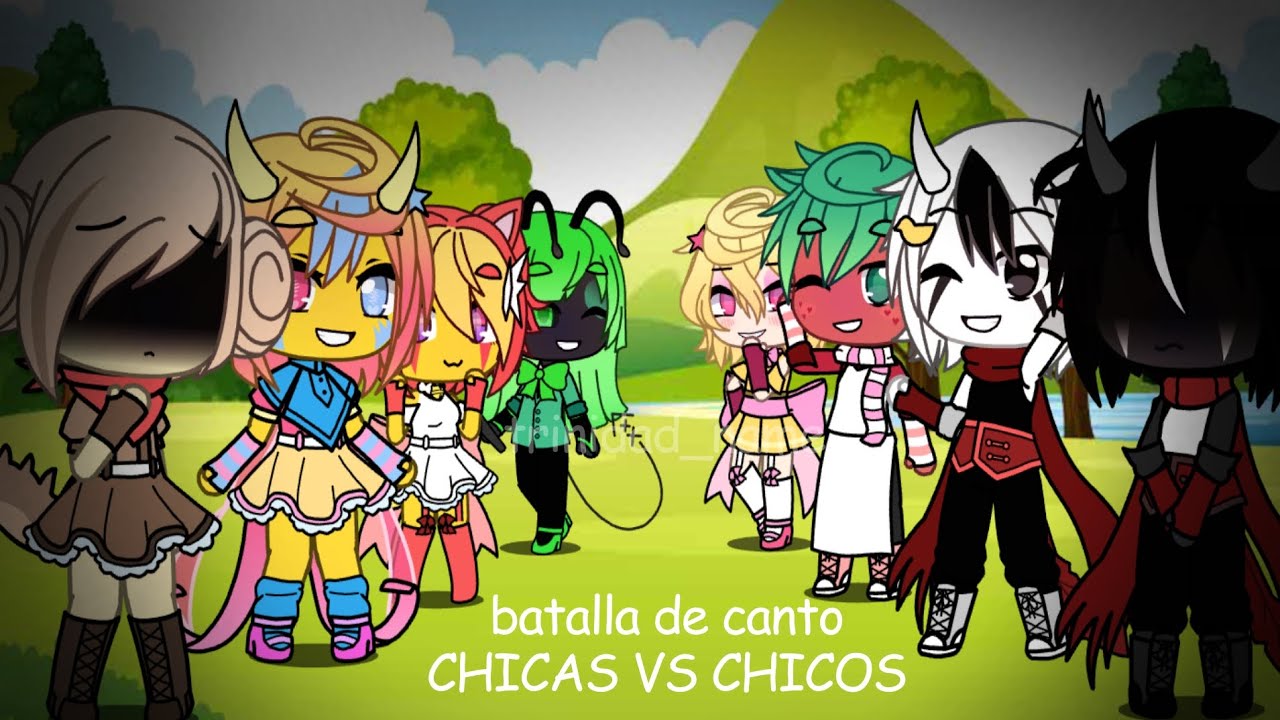 Batalla de canto gacha life: chicos vs chicas DANDYS WORLD 