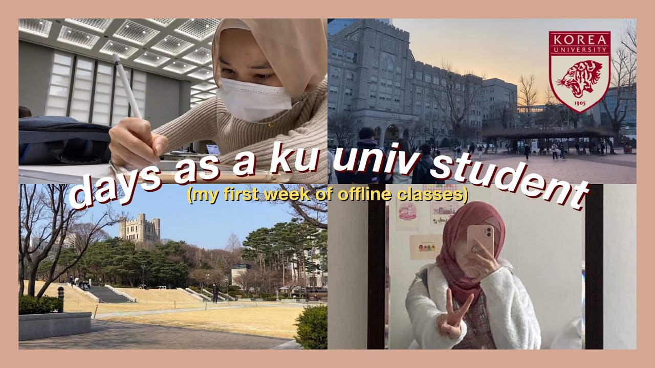 cc) (realistic) days as a korea university student (offline classes, lots of studying) | #Qislog 19
