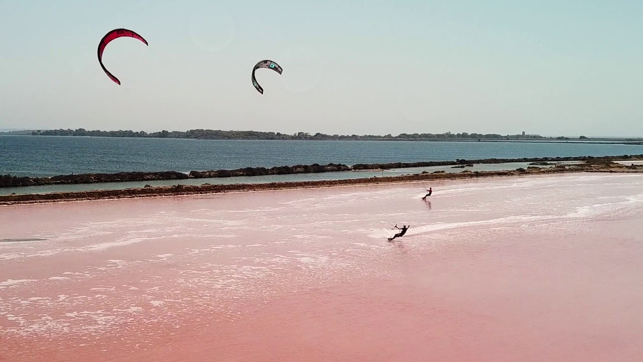 Kitesurfing in Lo Stagnone salinas Sicily - Kite Lab