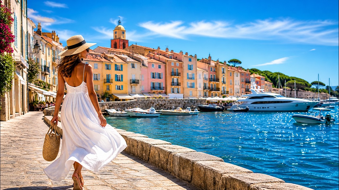Saint-Tropez &mdash; najpiękniejsze miasto na Lazurowym Wybrzeżu (4K)
