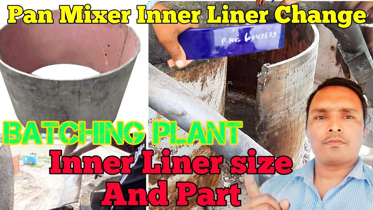 Pan mixer batching plant inner liner change || stetter mixer mentinece cp30 router sealing #mixer