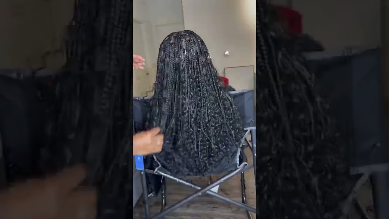 QUICK AND EASY MEDIUM SIZE KNOTLESS GODDESS BRAIDS
