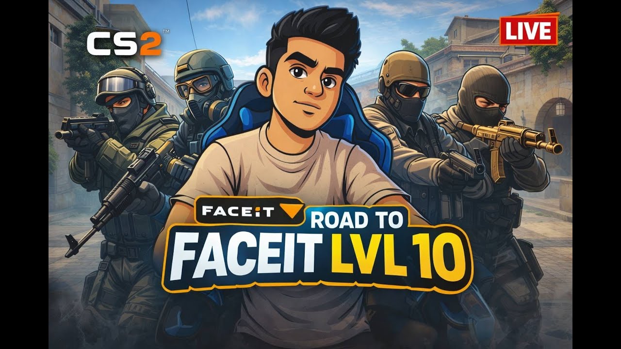 🔴CS2 LIVE | Road to FACEIT Lvl 10 | FACECAM | shorts Live | DROPOUT GAMER