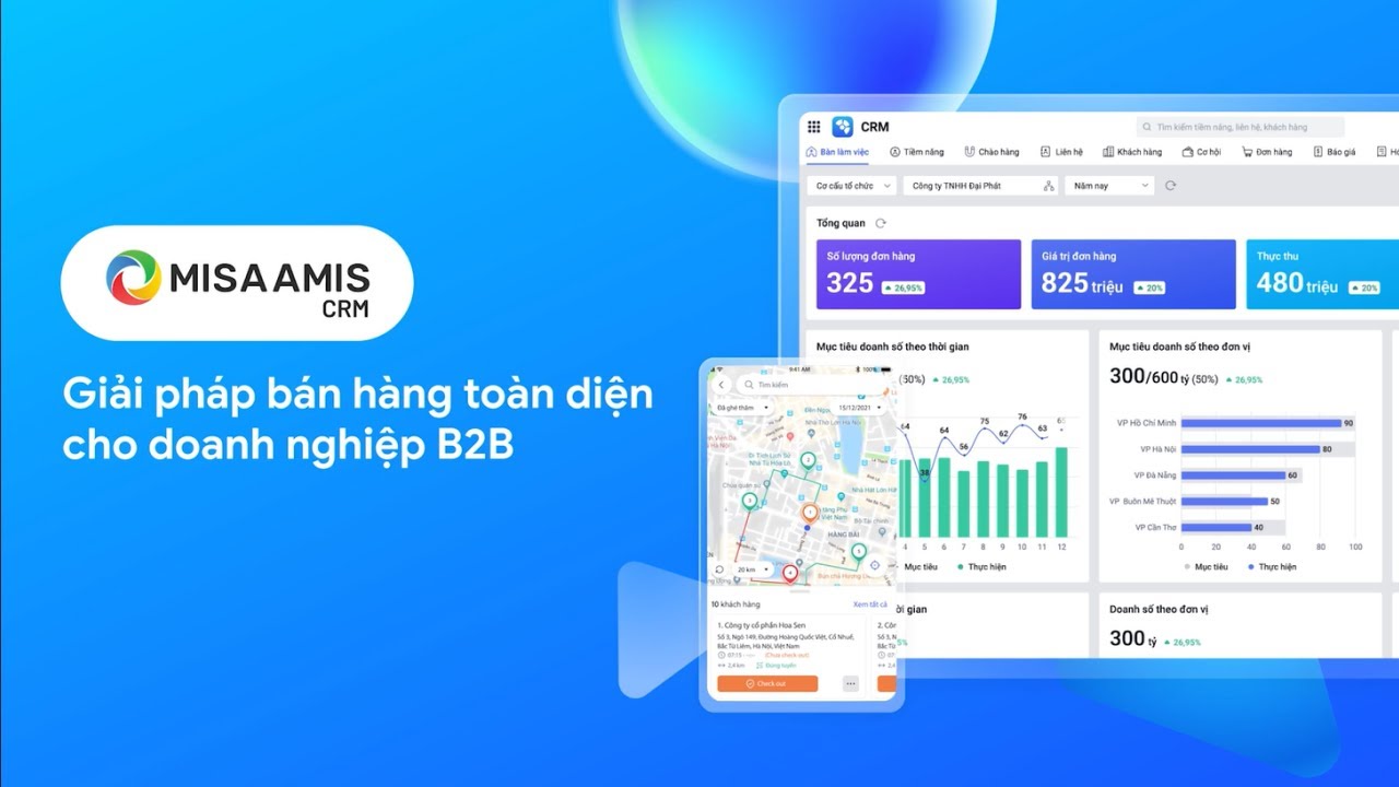 MISA AMIS CRM - Phần mềm Quản lý bán hàng cho doanh nghiệp B2B