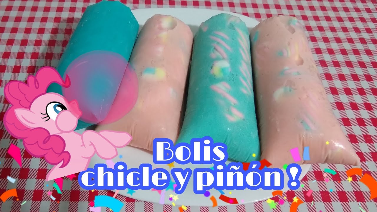 Bolis cremosos para vender con sabores divertidos gourmet sabor chicle y piñón unicornio