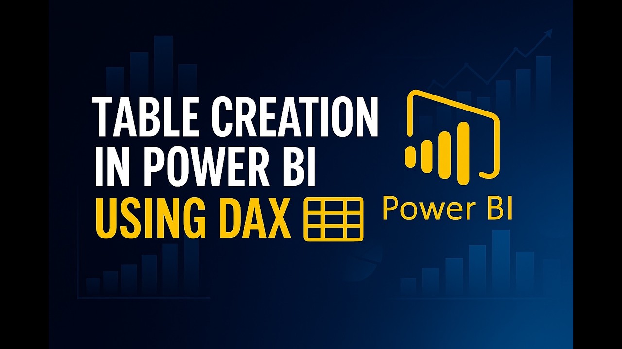 Create and Modify Tables in Power BI Using DAX