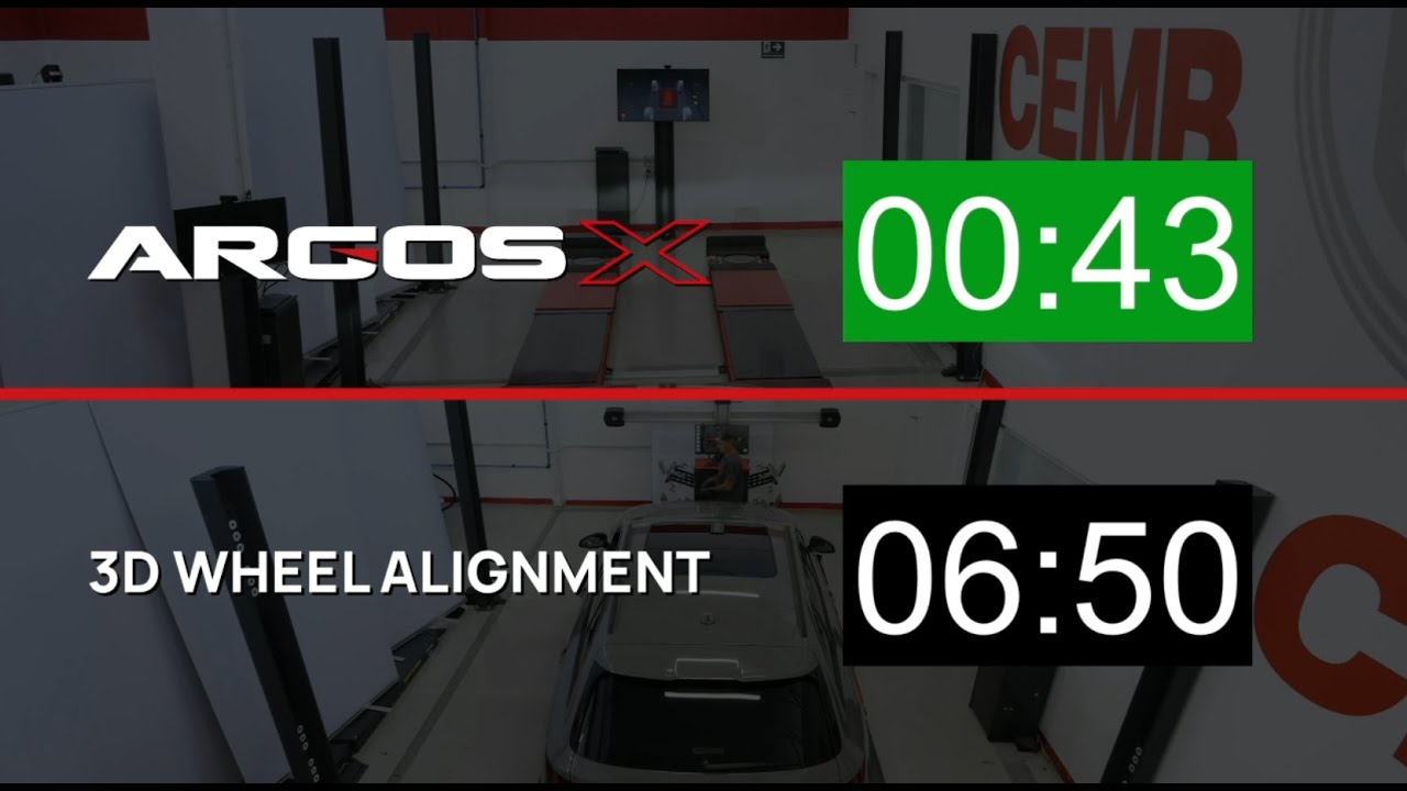 CEMB ARGOS X vs traditional 3D wheel alignment: SPEED COMPARISON