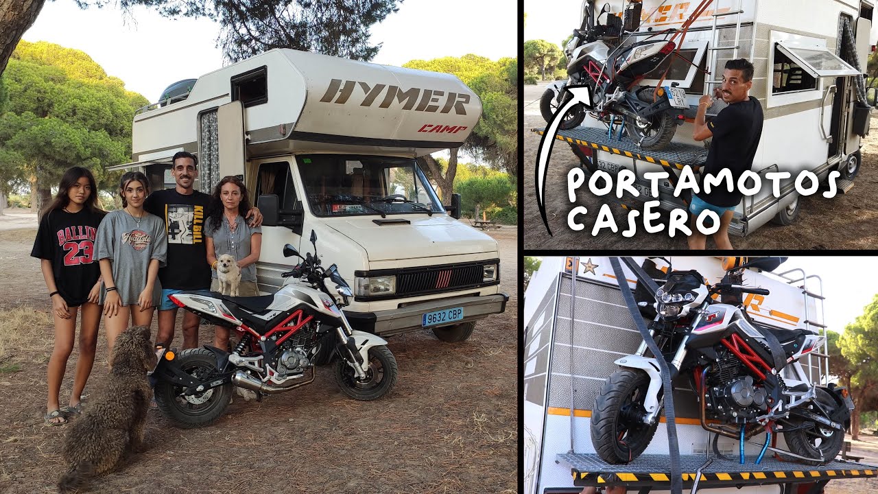 #35 Autocaravana Hymer con Portamotos Casero | Al Son de mi Furgón