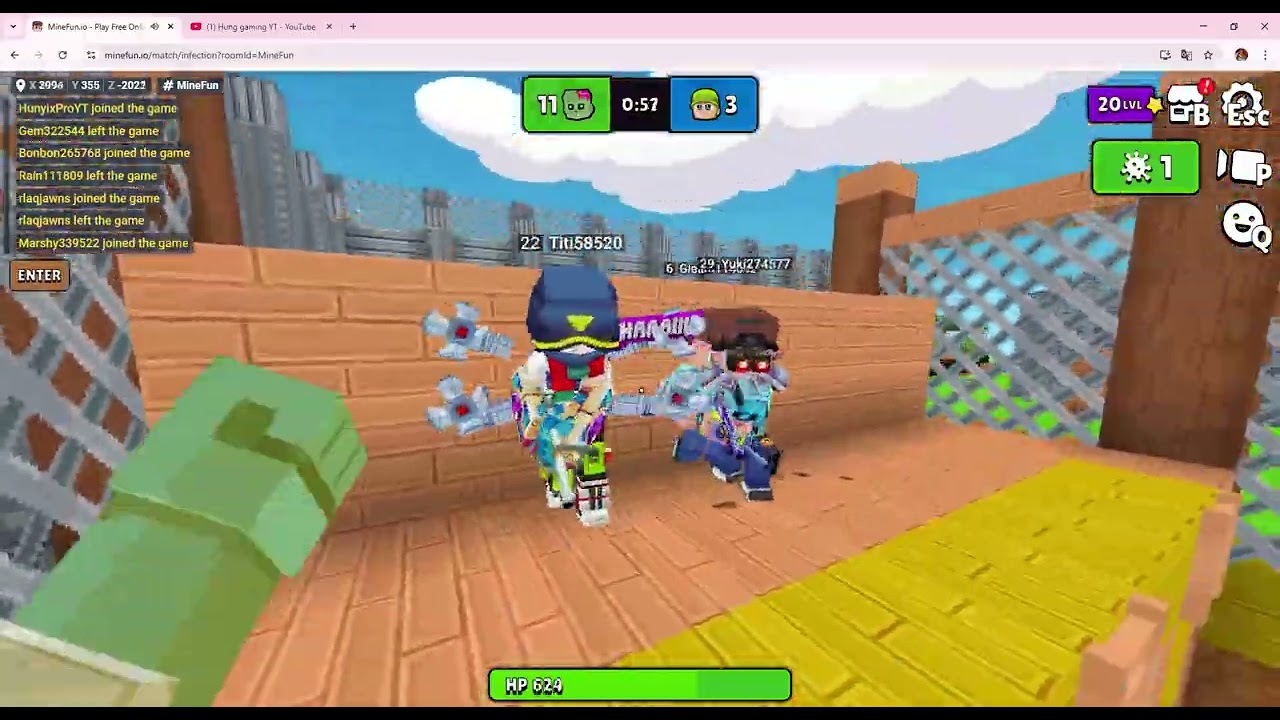 MineFun ioPlay zombie