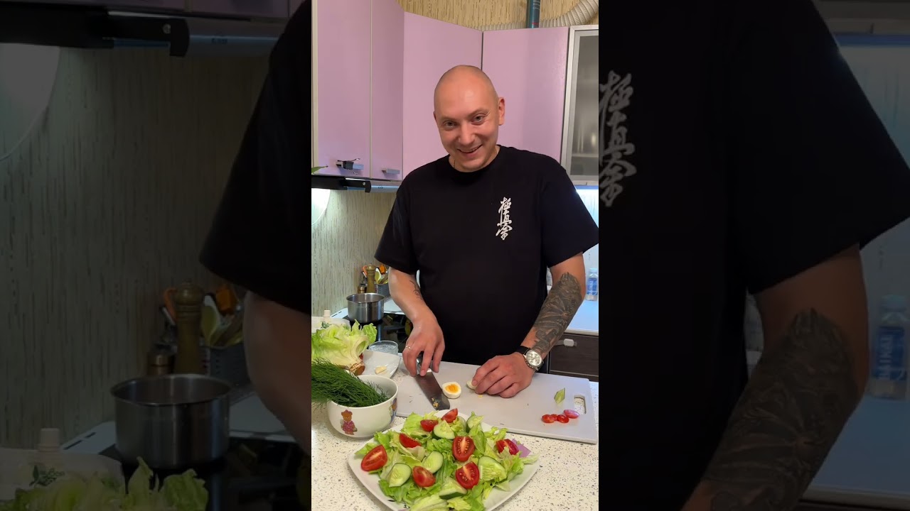 Домашний Шефский салат 🥗 #chef #рецепты #рецепт #chefathome #chefathomerecipes #cooking #cook #food
