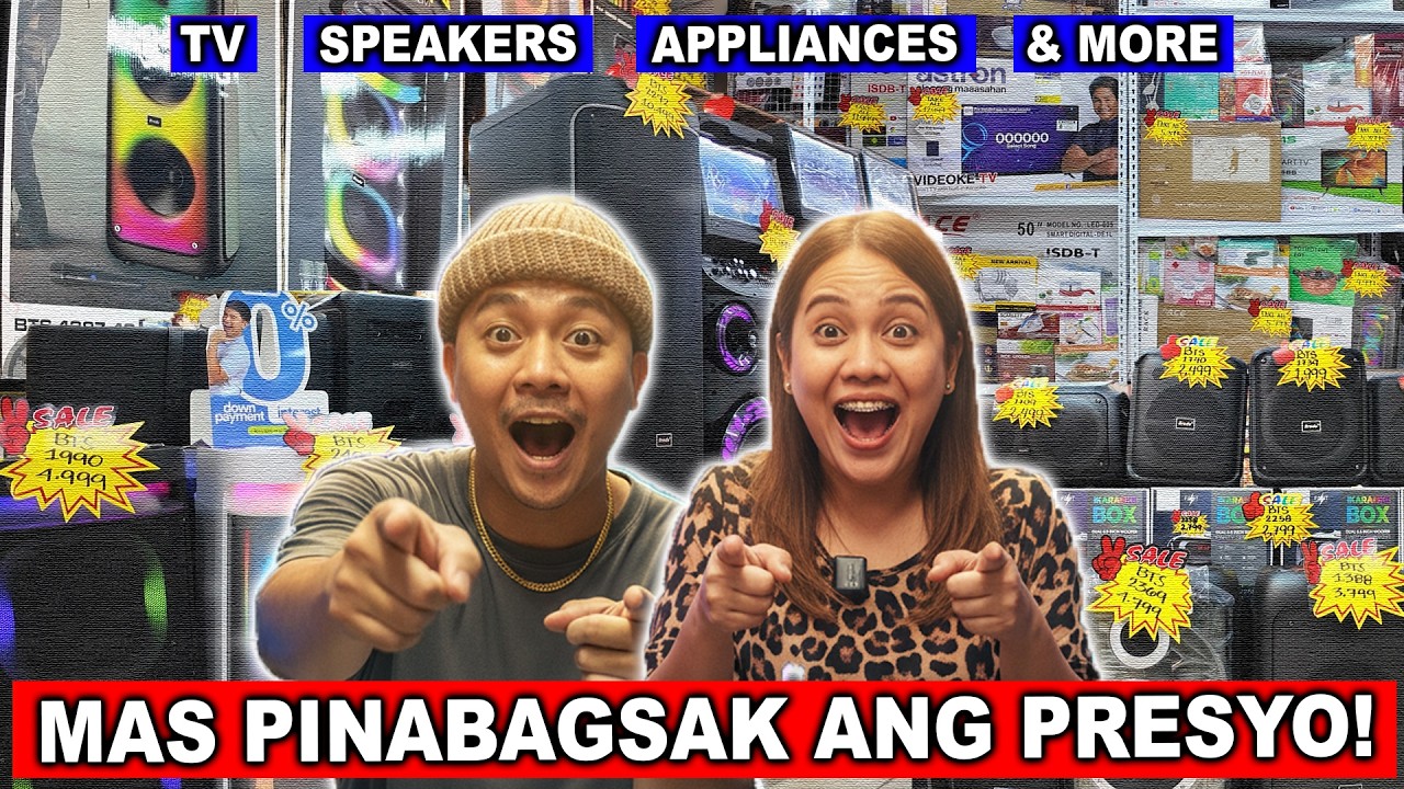 GRABE MAS PINABAGSAK PA ANG PRESYO  SMART TV, BLUETOOTH SPEAKER AT APPLIANCES SA DIVISORIA