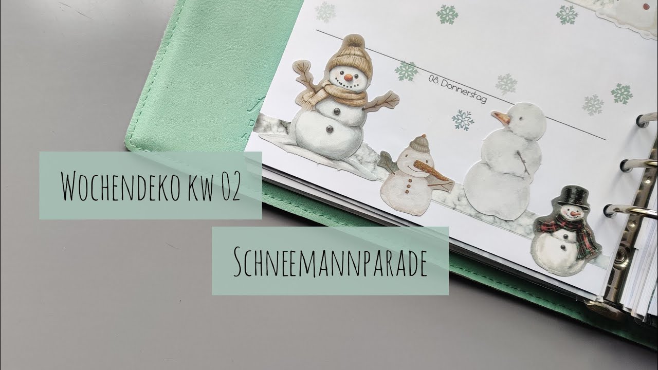 Schneemannparade | KW 02 im Filofax | dekoriat