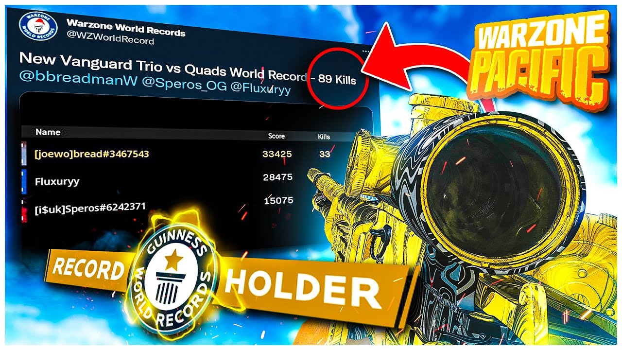 this Bren Helped Me Break the TRIOS WORLD RECORD for WARZONE PACIFIC CALDERA