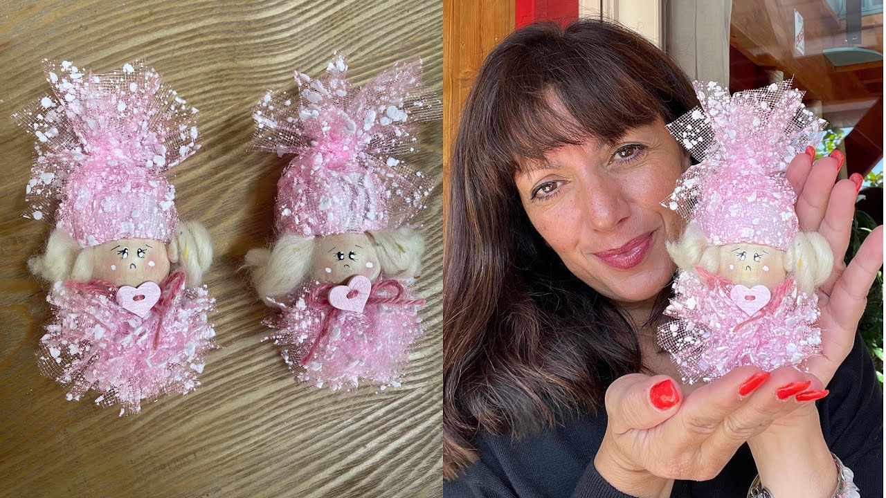 TUTORIAL bamboline con tulle e rotoli di cartone senza cucire