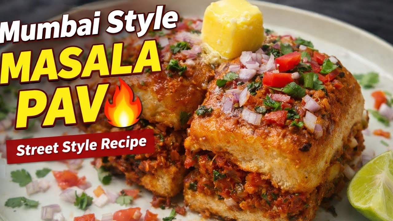 Mumbai Street Style Masala Pav Recipe | Easy Masala Pav at HomeMasala Pav Recipe in Hindi |
