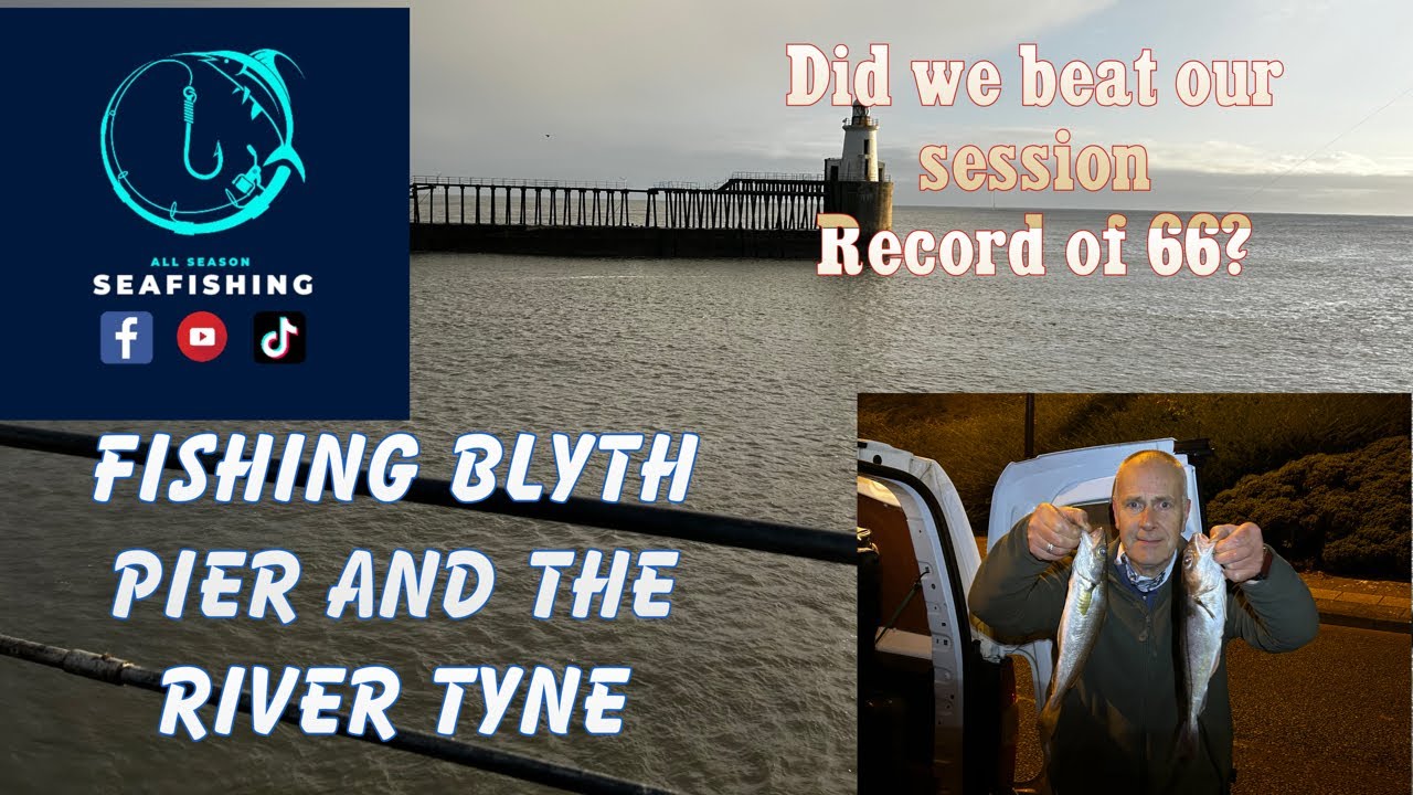 Fishing Blyth pier and the river Tyne