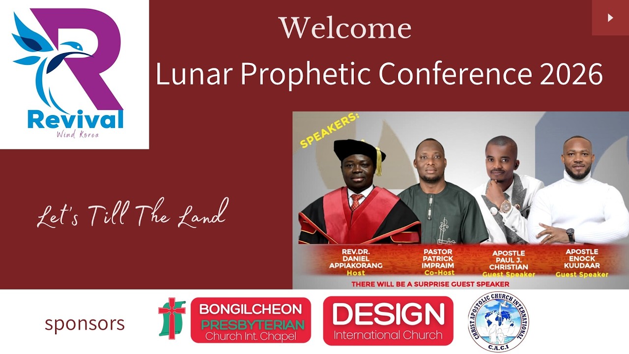 Welcome to Revival Wind Korea! We are live from the Lunar Prophetic Conference 2026.