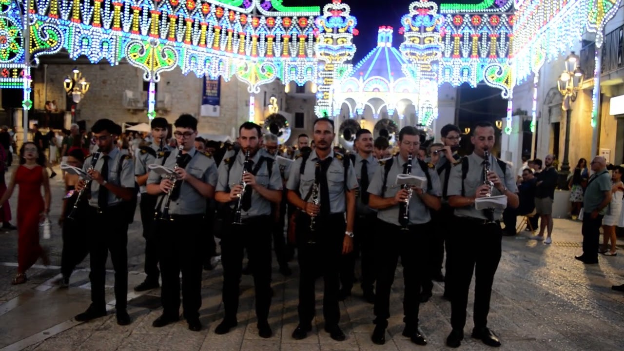 Banda di Rutigliano - Marcia Stelle e strisce - Festa Madonna degli Angeli a Cassano Murge 2/8/24