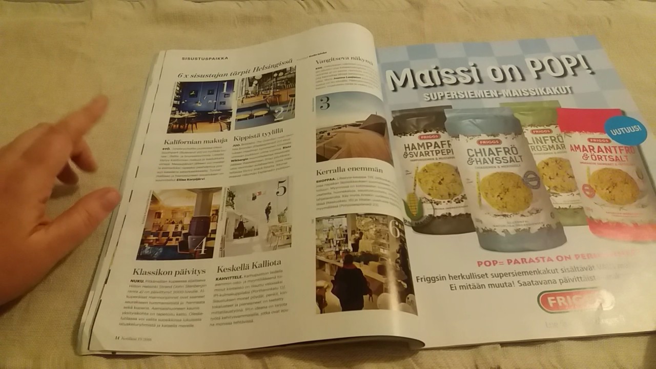 ASMR Finnish whispering ~ reading magazine