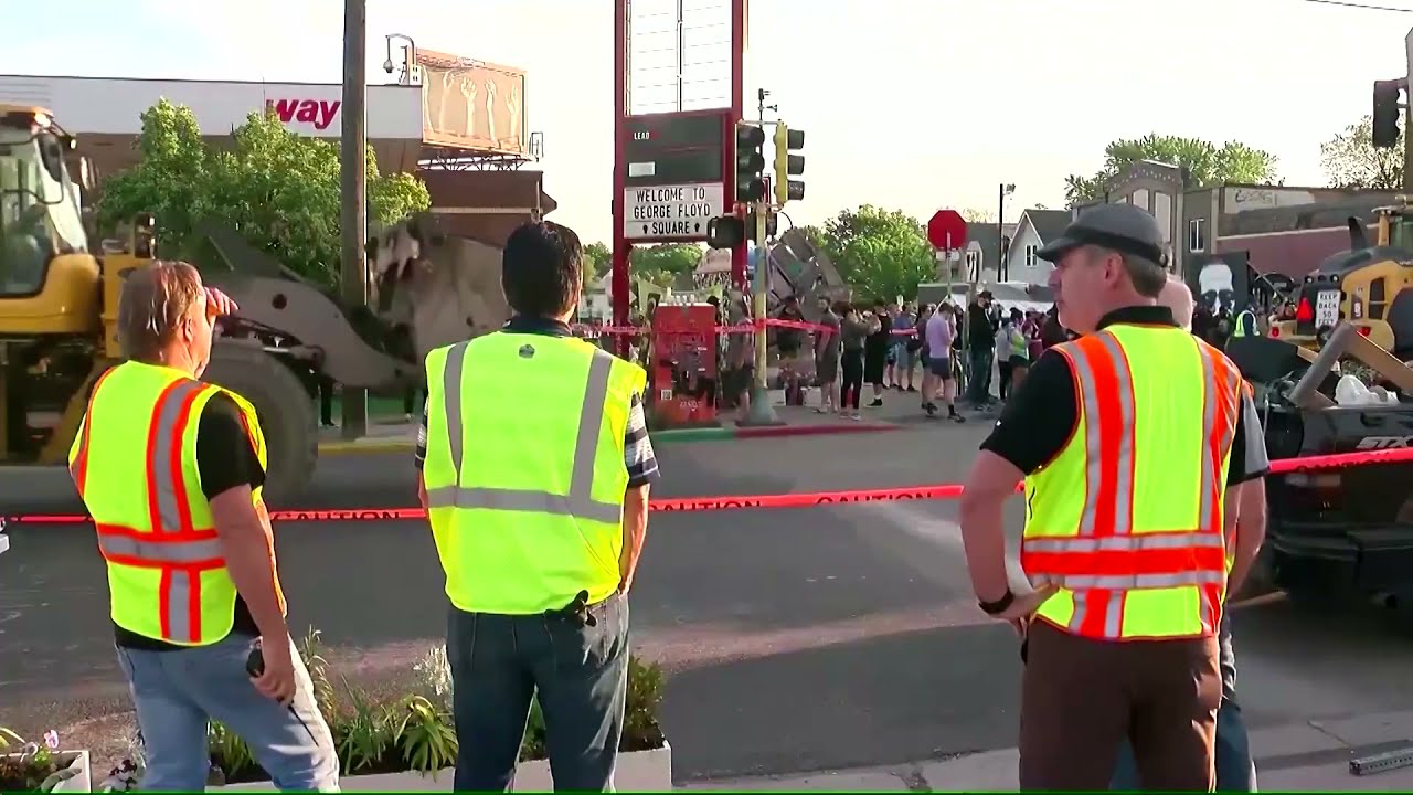 Minneapolis crews remove George Floyd Square barriers