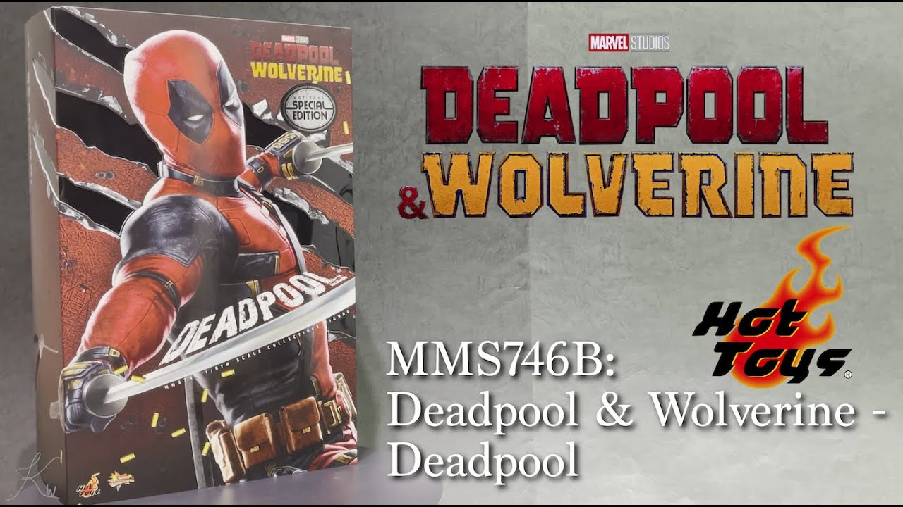 Hot Toys MMS746B Deadpool (Deadpool & Wolverine Ver.) Unboxing Quick Look Review
