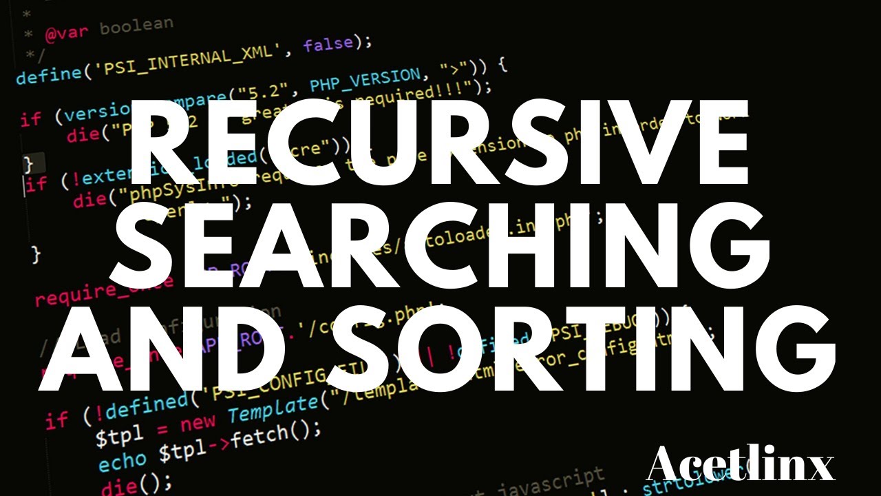 Recursive Searching and Sorting (Recursion) - AP Computer Science A MasterClass