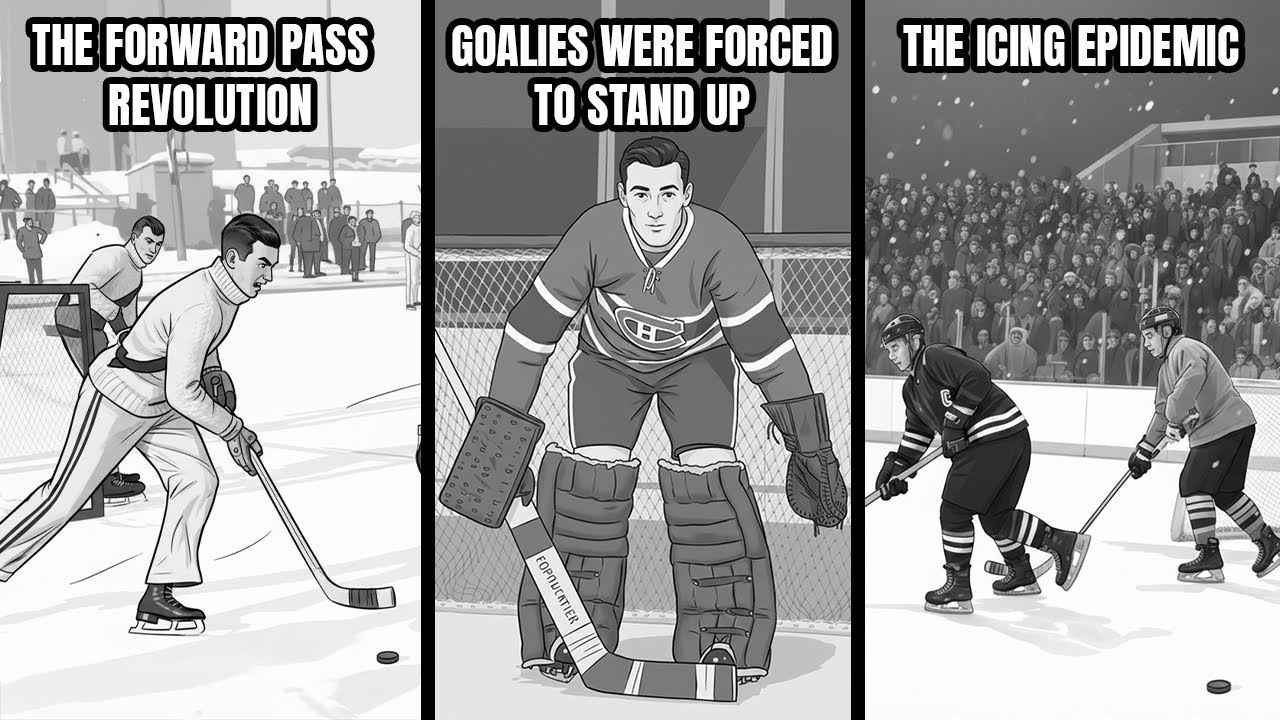 Every Hockey Tactic NHL Was Forced to Make Illegal Explained in 12 Minutes